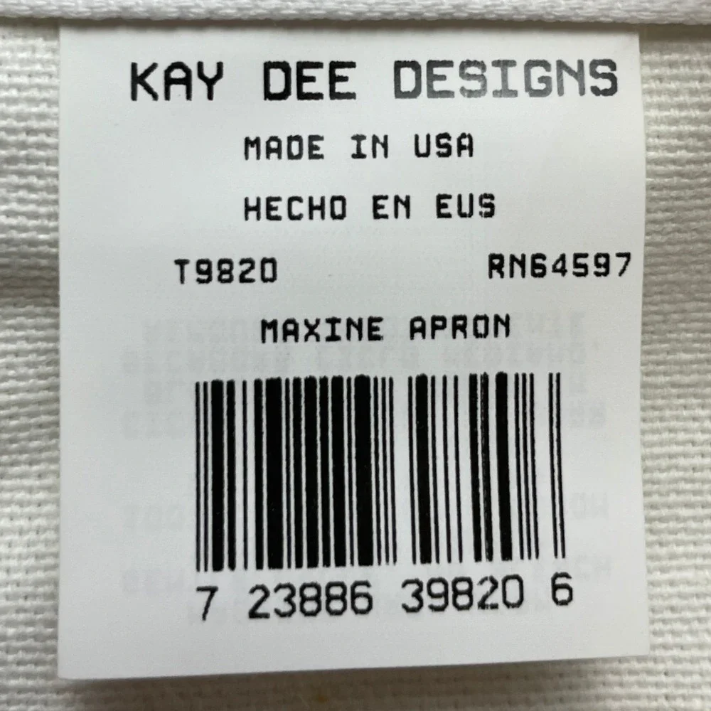 Kay Dee Designs Maxine Graphic Apron Adjustable White Stir Up Trouble Tie Back